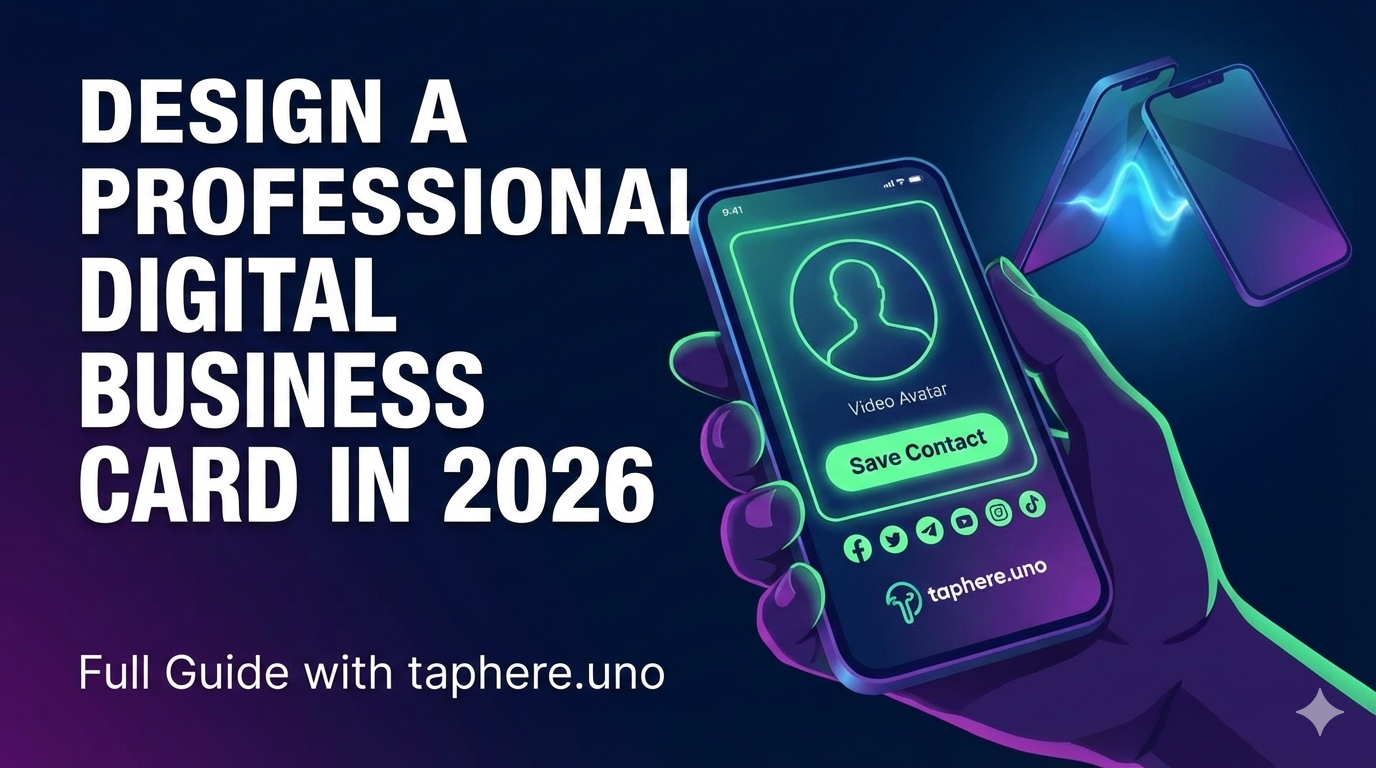 🚀 Beyond the Paper: How to Design a Professional Digital Business Card in 2026